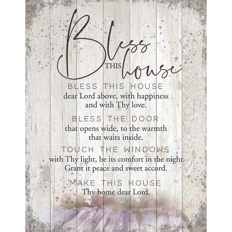 Bless This House Wood Plaque