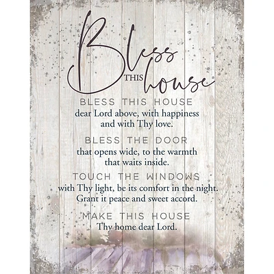 Bless This House Wood Plaque