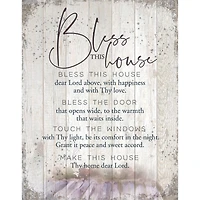 Bless This House Wood Plaque
