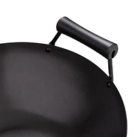 Joyce Chen 14" Carbon Steel Nonstick Wok Set with Lid and Bakelite Handles