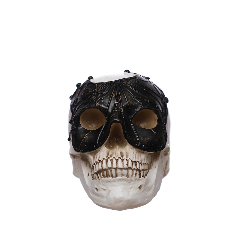 7" Skull with Mask Tabletop Accent by Ashland®