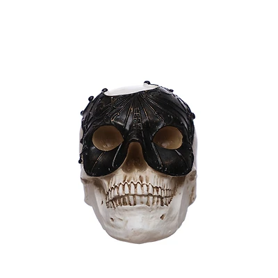 7" Skull with Mask Tabletop Accent by Ashland®