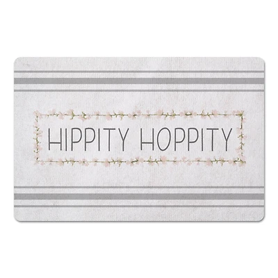 Hippity Hoppity Gray 2 27" x 18" Floor Mat