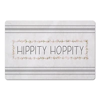 Hippity Hoppity Gray 2 27" x 18" Floor Mat