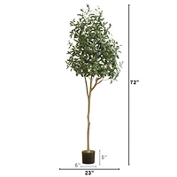 6ft. Potted Artificial Olive Tree