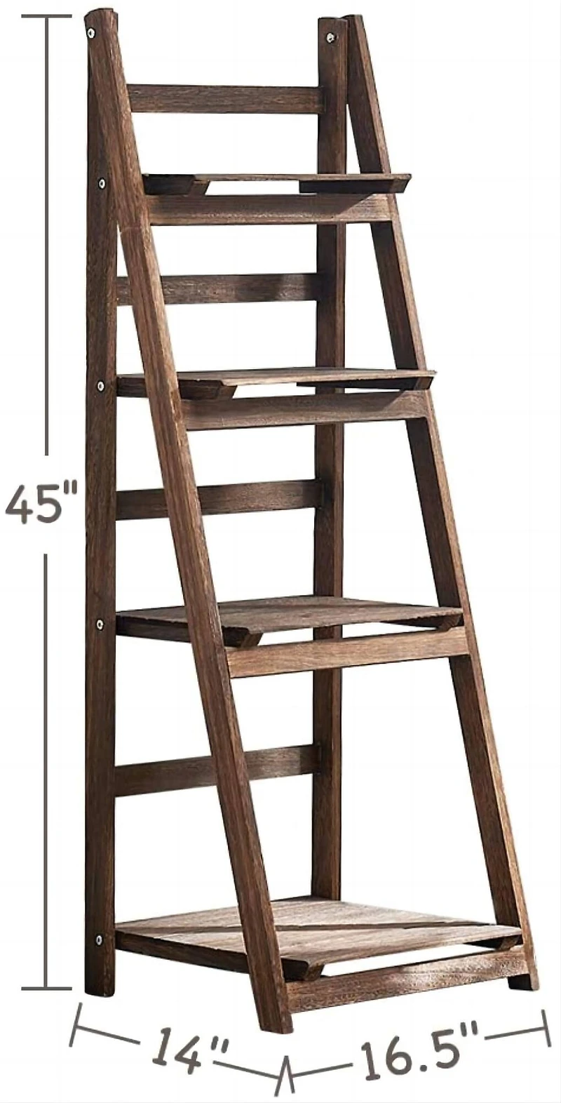 NEX™ 44" Brown 4 Tier Foldable Multifunction Plant Shelf Storage Rack