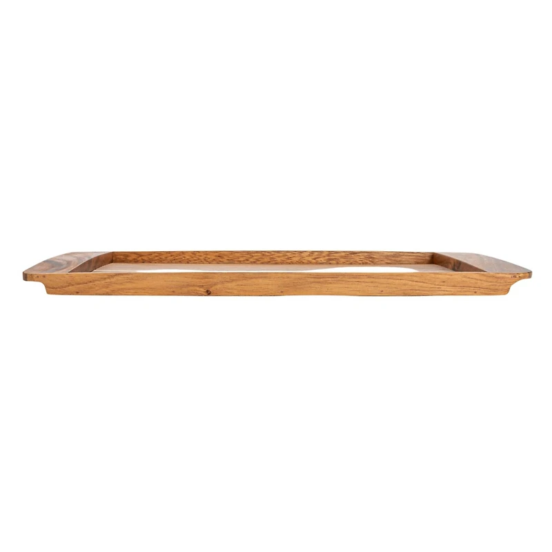 Hello Honey® 14.5" Wide Natural Suar Wood Serving Platter & Tray