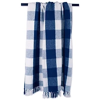 DII® Navy & Off-White Buffalo Check Throw