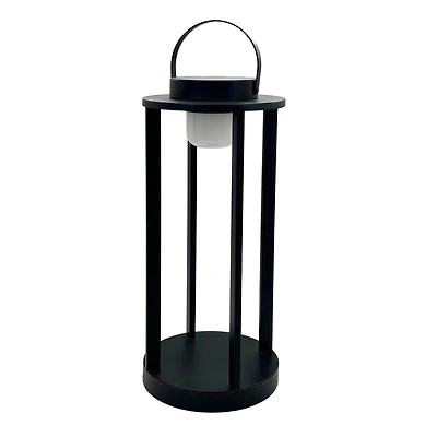 18" Black Metal Solar Lantern by Ashland®