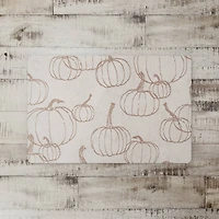 Dusty Rose Multi Pumpkin Pattern Floor Mat