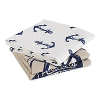 DII® Seafair Maritime Printed Dishtowel, 3ct.
