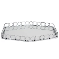 Home Details Circles & Squares Large Mirror Vanity Tray