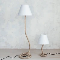 Hello Honey® 26.5" Brown Rope Table Lamp