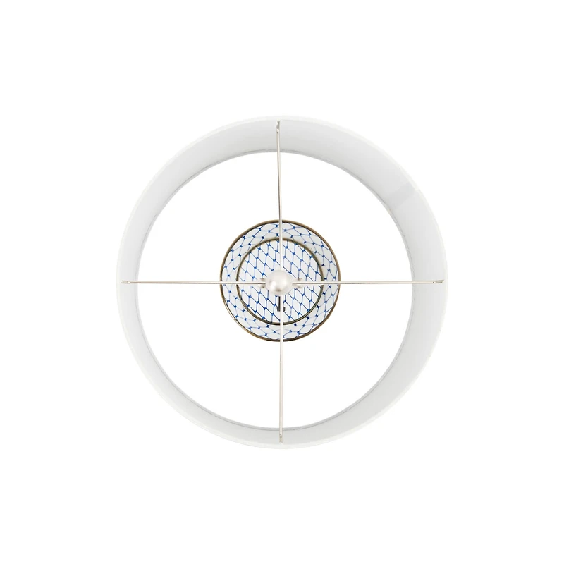 Hello Honey® 28" Indigo & White Ceramic Table Lamp