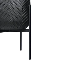 Hello Honey® 25.5" Black Metal Planter with Stand