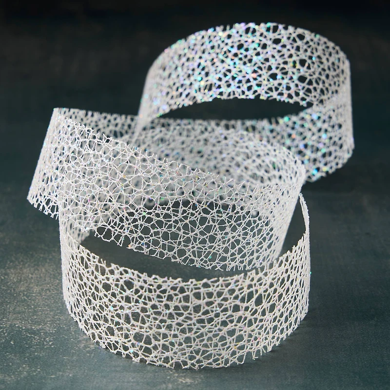 1.5" x 3yd. Web Glitter Ribbon by Celebrate It™ Classic