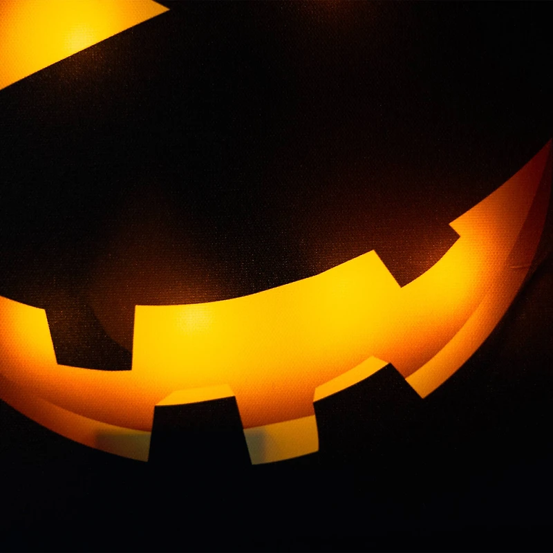 Bats & Jack-o-Lantern LED Canvas Wall Art