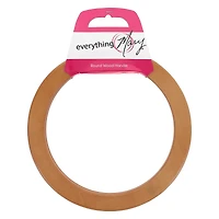 Everything Mary 7.38" Light Brown Round Wood Handle, 2ct.