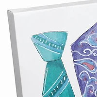 Daddy Ties Canvas Wall Art