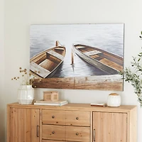 Brown Fir Coastal Wall Art, 32" x 47" x 2"