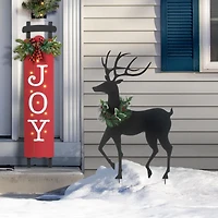 Glitzhome® Metal Reindeer Silhouette Yard Stake Set