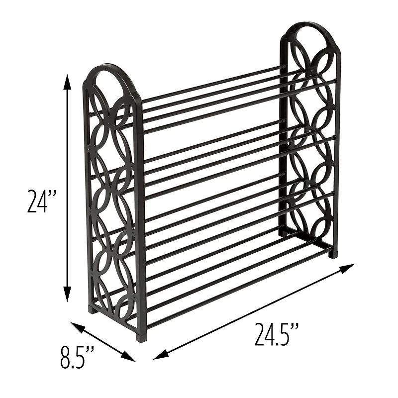 Honey Can Do 4-Tier Butterfly Shoe Rack