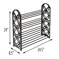 Honey Can Do 4-Tier Butterfly Shoe Rack