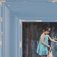 DII® Antique Stonewash Blue Distressed 8" x 10" Farmhouse Picture Frame