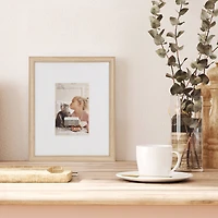 Expressions™ 4" x 6" Natural Woodgrain Frame with Mat by Studio Décor®