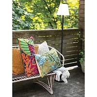 Hello Honey® 57.75" Black Touch Sensor Metal Solar Floor Lamp