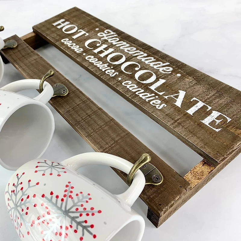 ArtSkills® 16" Medium Rustic Wood Plaque with Hooks, 3ct.