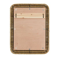 Brown Iron Bohemian Wall Mirror, 40" x 32" x 3"