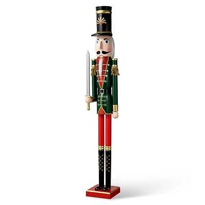 Glitzhome® 3.5ft. Wooden Christmas Soldier Nutcracker