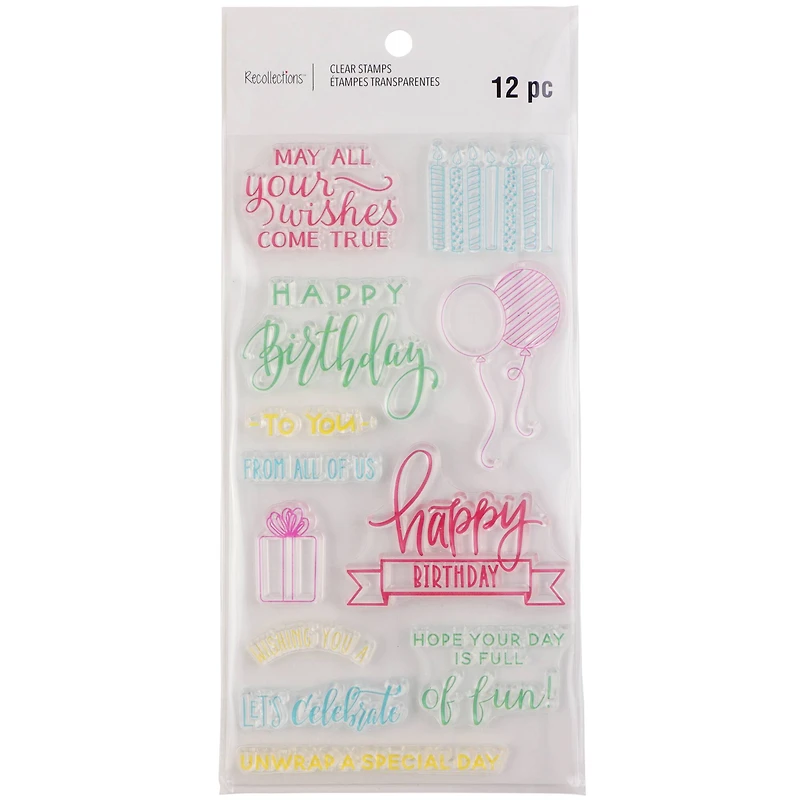 Happy Birthday Clear Stamps by Recollections™