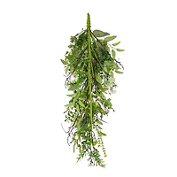 28" Blossoms & Berries Teardrop Swag