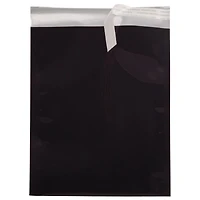JAM Paper 6.25" x 7.875" Black Foil Open End Envelopes, 25ct.