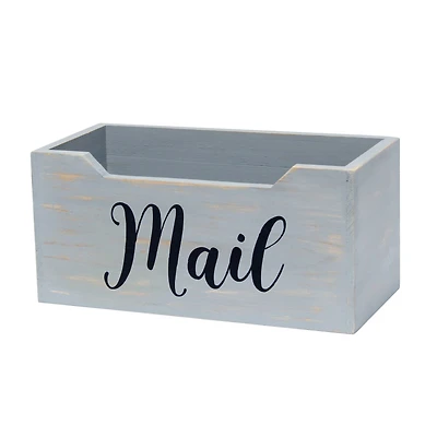 Elegant Designs Decorative Script Word Mail Organizer Box