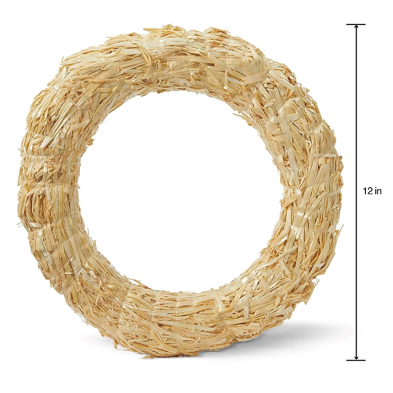 Decorative Straw Wreath by Ashland
