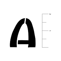 1.5" Handletter Alphabet Stencils by Craft Smart®