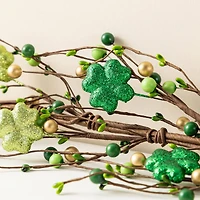 Glitzhome® 6ft St. Patrick's Shamrock Garland
