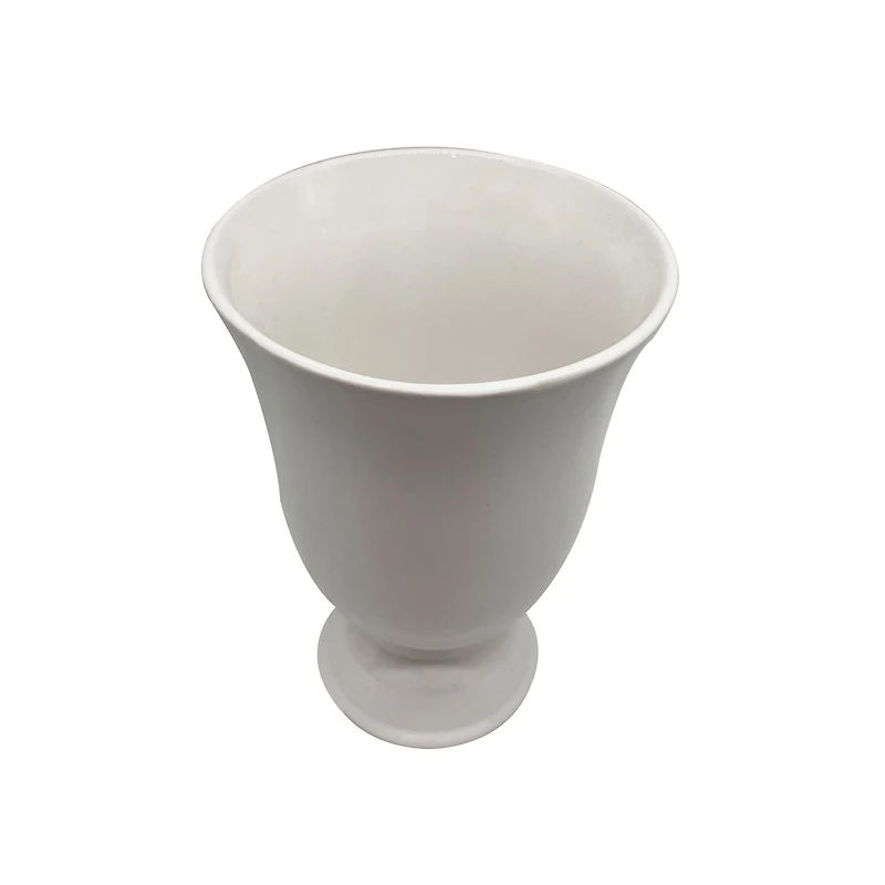 8 Pack: 8" White Ceramic Vase by Ashland®