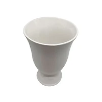 8 Pack: 8" White Ceramic Vase by Ashland®