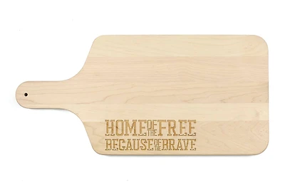 Because of the Brave Paddle Cutting Board