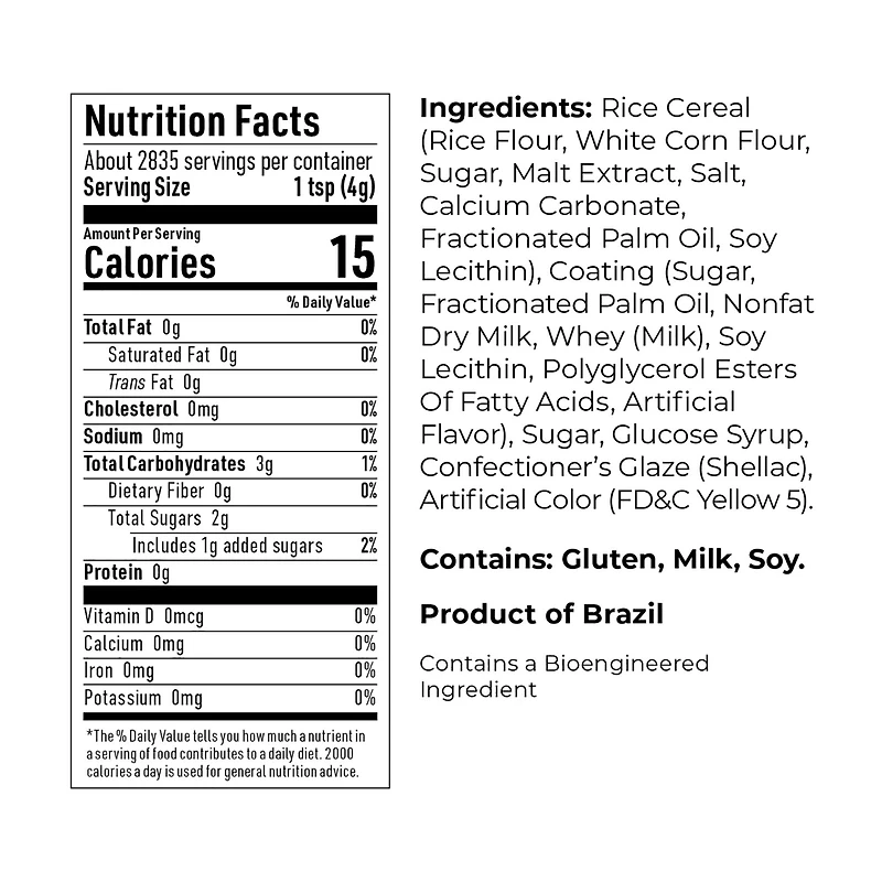 AC Food Crafting Bulk 4mm Soft Crunch Pearl Sprinkles, 25lb.