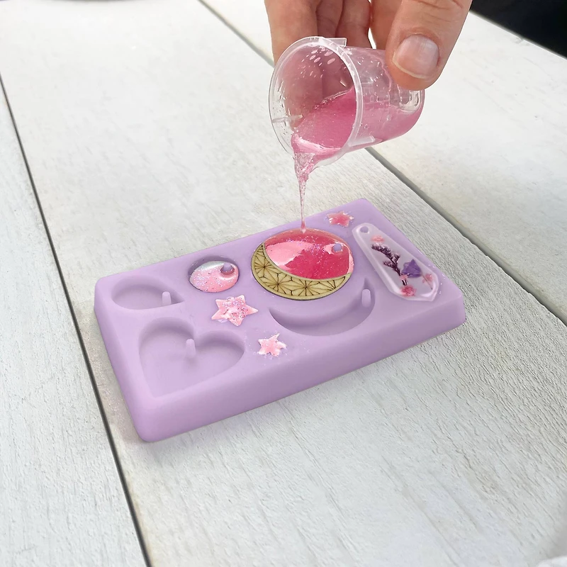 Wish Craft™ Wood & Resin Charm Jewelry Craft Kit