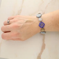 Blue Garden Czech Glass Flower Bead Mix by Bead Landing™