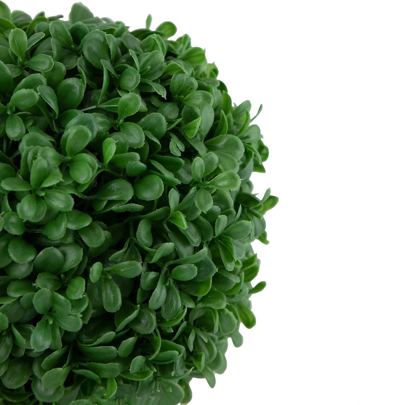 9.5" Artificial Boxwood Ball Topiary in Round Pot