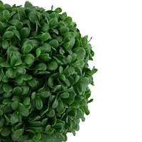 9.5" Artificial Boxwood Ball Topiary in Round Pot
