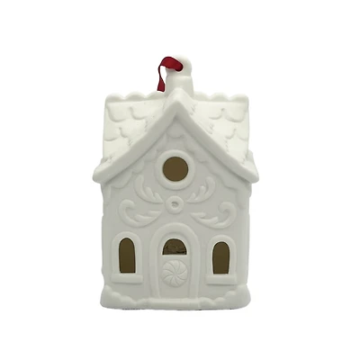4" DIY LED Ceramic Gingerbread House Ornament by Make Market®