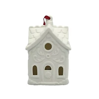 4" DIY LED Ceramic Gingerbread House Ornament by Make Market®
